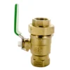 Wilkins - 1-850TUXL - 1-inch Tapped Union Ball Valve Lead Free