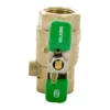 Wilkins - 1-850TXL - 1-inch Tapped Ball Valve Lead Free -Sprinkler Supply Store Sales 1 850TXL 1 2