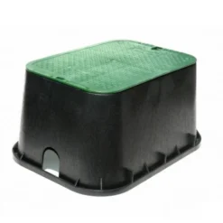 NDS - 117BC - STD 13"x20"x12" Box And Overlapping Lid, Green Lid/Black Body