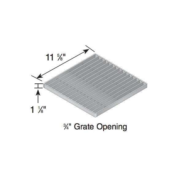 NDS - 1215 - 12" Sq Grate-Galv Steel 4 NDS - 1215 - 12" Sq Grate-Galv Steel - Image 2