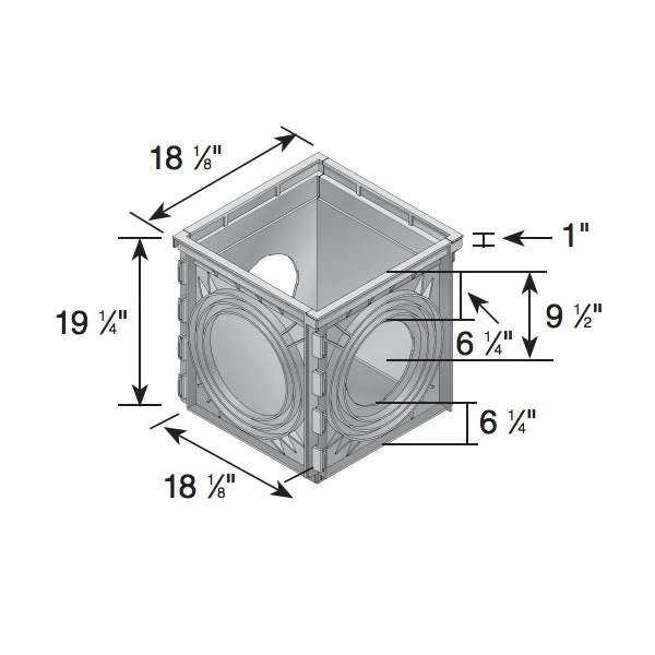 NDS - 1804- - 18 X 18" Catch Basins -4 Openings 4 NDS - 1804- - 18 X 18" Catch Basins -4 Openings - Image 2