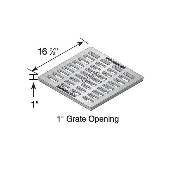 NDS - 1813 - 18X18 Cast Iron Square Grate 4 NDS - 1813 - 18X18 Cast Iron Square Grate - Image 2