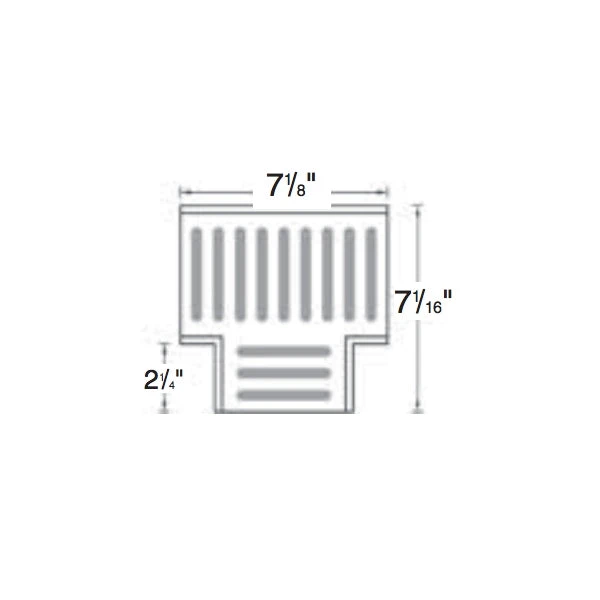 NDS - 2371 - Fabricated Tee W/Grey Grate 4 NDS - 2371 - Fabricated Tee W/Grey Grate - Image 2
