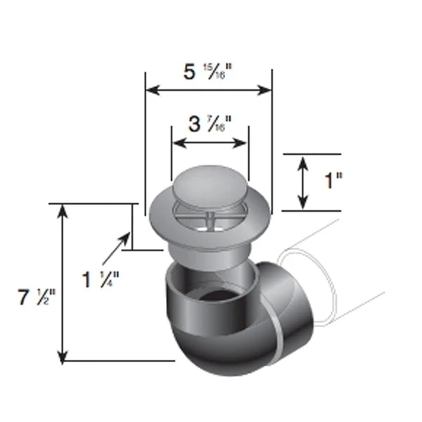 NDS - 421 - 4" DRAINAGE ELBOW W/ POP UP EMITTE 4 NDS - 421 - 4" DRAINAGE ELBOW W/ POP UP EMITTE - Image 2