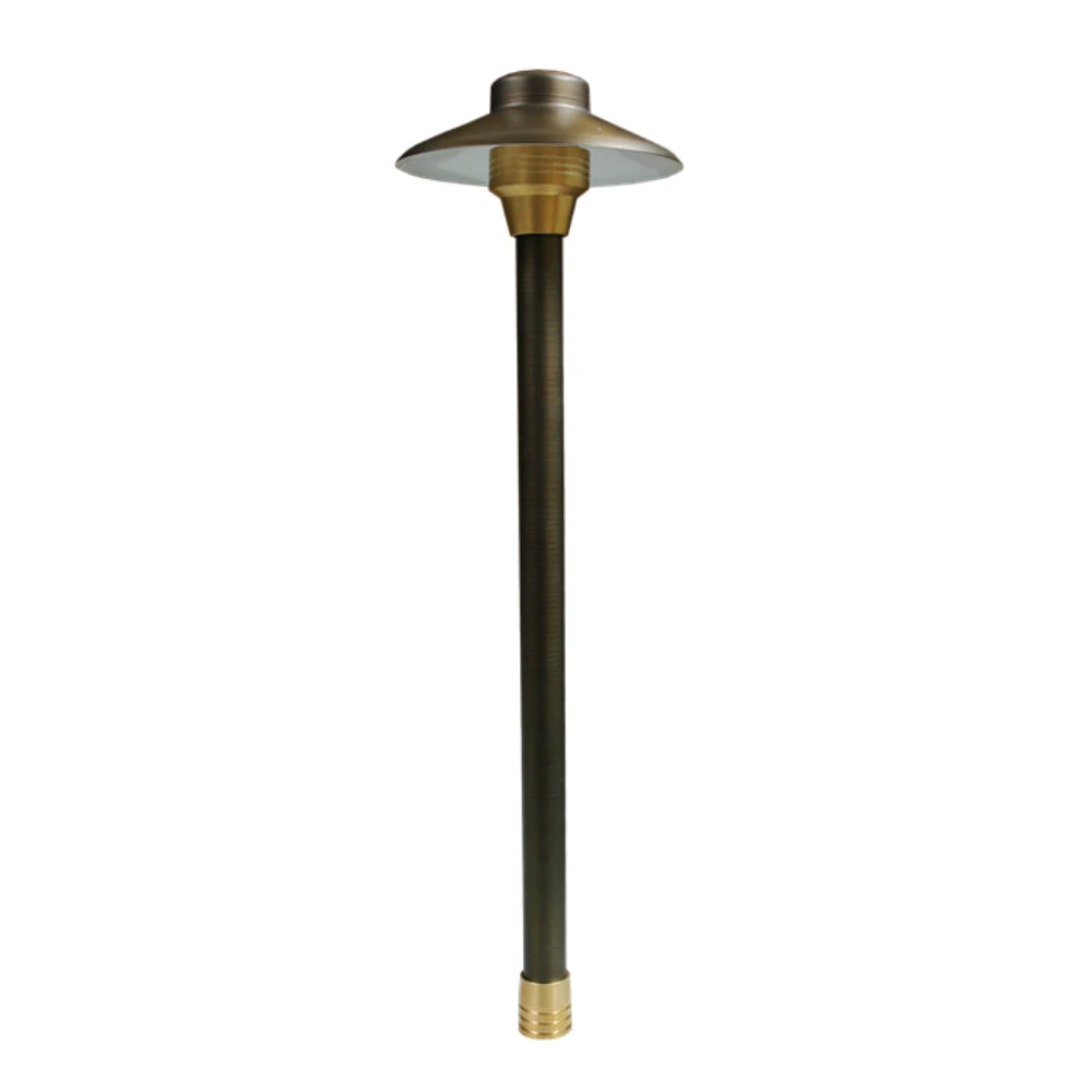 Unique - C6-NL - 6" Centaurus Path Light 18" Riser Brass Housing Weathered Brass Finish No Lamp 3 Unique - C6-NL - 6" Centaurus Path Light 18" Riser Brass Housing Weathered Brass Finish No Lamp