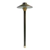 Unique - C8-NL - 8" Centaurus Path Light 20" Riser Brass Housing Weathered Brass Finish No Lamp -Sprinkler Supply Store Sales Centaurus8