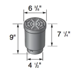 NDS - FWSD69 - 4" SCH40 SURFACE DRAIN INLET