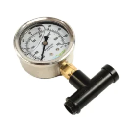 H20 WIZE - HW-1850 - H2O Wize Sprinkler Pressure Test Kit 0-100PSI S/S Gauge W/ T-FTG 63 Mm Dial