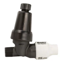 Hunter - HFR-075-40 - HFR Filter Pressure Regulating 40 PSI In-Line/WYE 3/4 In. MIPT Plastic Black 150 Mesh W/ Stainless Steel Screen & Flush Cap