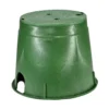 NDS - 112BC - Standard Valve Box Round 10 In. Green Box/Green Lid Overlapping ICV -Sprinkler Supply Store Sales NDS112BC