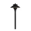 FX Luminaire - PLLED20W12RFB - PL Path Light 12" Riser Aluminum Flat Black Finish 1.6W 2700K LED -Sprinkler Supply Store Sales pl fb clipped