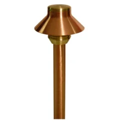 FX Luminaire - SPLED20W12RCU - SP Path Light 12" Riser Copper Finish 1.6W 2700K LED